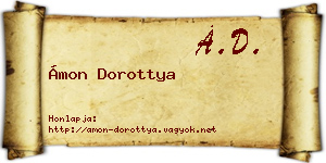 Ámon Dorottya névjegykártya